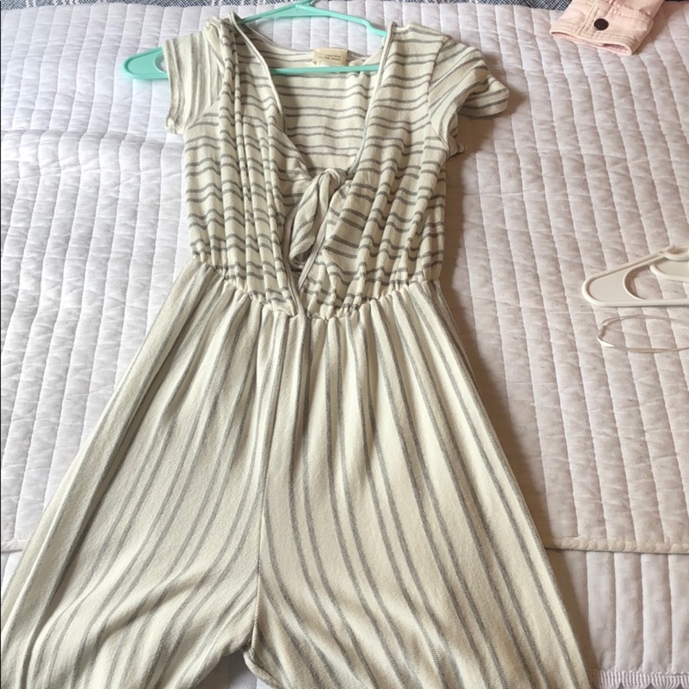 Long Soft Short Sleeve Romper